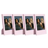 Instax Mini Film Uyumlu Pembe 4'lü Klasik Fotoğraf Çerçeve Seti