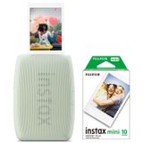 Instax mini Link 3 Yeşil Akıllı Telefon Yazıcısı ve 10'lu mini Film