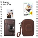 Instax Mini LiPlay Deep Bronze Fotoğraf Makinesi + Çanta ve 20'li Film Set