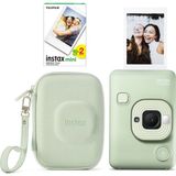 Instax Mini Liplay Fotoğraf Makinesi 20'li Film Çantalı Set - Açık Yeşil