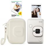 Instax Mini LiPlay Hybrid Fotoğraf Makinesi 20'li Film Liplay Çantalı Set (Misty White)