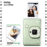 Instax Mini Liplay Hybrid Matcha Green Fotoğraf Makinesi ve 10'lu Film - Açık Yeşil