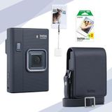 Instax Mini Liplay Plus Midnight Blue 20'li Film Çanta Kıskaç ve Fotoğraf Makinesi Hediye Seti
