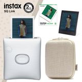 Instax SQ Link Beyaz Yazıcı 10lu Square Film Kılıf ve Pleksi Çerçeve