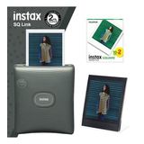 Instax SQ Link Yeşil Yazıcı 20li Square Film ve Pleksi Çerçeve