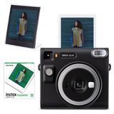 Instax SQ40 Siyah 10'lu Kare Film Pleksi Çerçeve ve Fotoğraf Makinesi