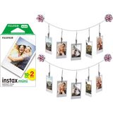 Instax Tüm Mini Makineler ile Uyumlu 20'li Film ve 10'lu Resim Askısı