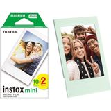Instax Tüm Mini Makineler ile Uyumlu 20'li Film ve Fotoğraf Çerçevesi (Yeşil) - Ahşap