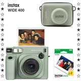 Instax Wide 400 Yeşil 20'li Film Eva Kılıf ve Fotoğraf Makinesi Hediye Seti