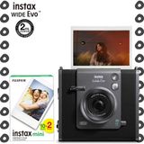 Instax Wide Evo Siyah Şipşak Anında Baskı Hybrid 20'li Film ve Fotoğraf Makinesi