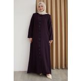 InStyle Damla Taş Desenli Mor Ferace