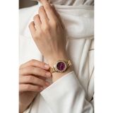 InStyle Kare Kordonlu Gold-Bordo Kadın Kol Saati