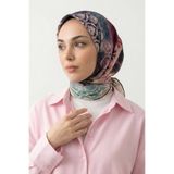 InStyle Karışık Motifli Krem Soft Pamuk Eşarp