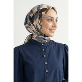 InStyle Soyut Desenli Krem Soft Pamuk Eşarp