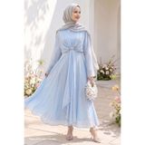 InStyle Tokalı Bolerolu Bebe Mavisi Elbise