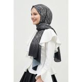 InStyle Zebra Desenli Gri Soft Pamuk Şal