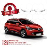 intakrom Renault Clio 4 Krom Far Kaşı 2 Parça 2012 -2015