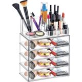 İntek City Makyaj Düzenleyici Set 5 Katlı 4 Çekmeceli Akrilik Organizer