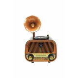 inteknoloji meier MD1319 Ahşap Nostaljik Görünümlü Bluetoothlu USB-SD Card Girişli Radyo Hoparlör Müzik Kutusu