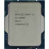 Intel Core İ5 12600K 20Mb 10Çekirdekli O/B Uhd Vga 1700P 125W Kutusuz+Fansız