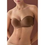 Intense 1700 Lotus Push Up Straplez Sütyen - Caramel