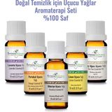 İntense Natural Doğal Temizlik için Aromaterapi Uçucu Yağlar Seti 60 ML %100 Saf ve Doğal Buhurdanlık Yağları