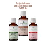 İntense Natural En Çok Kullanılan Saç Bakım Yağları Seti %100 Saf ve Doğal Dökülme Karşıtı Hızlı Saç Uzatma No:1