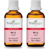 Intense Natural Hint Yağı Soğuk Sıkım 50 ml x 2 %100 Saf ve Doğal Castor Carrier Oil - 100 ml