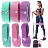 INTENT SPORTS Direnç Bantları - Egzersiz, Fitness, Uyluk, Çömelme, Evde ve Spor Salonunda Yoga için Ganimet ve Bacak Egzersiz Bantları | 6 adet Bant Seti | 3 adet Ganimet Bantları 3 adet Uzun Direnç