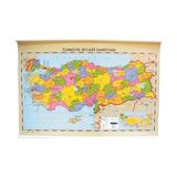 İnter 70x100 Türkiye Fiziki-Siyasi Haritası (Çift Taraflı Çıtalı) INT-820