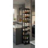 İnter Home SAKURA 10 KATLI MUTFAK RAFI SİYAH