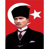 İnter Inter Bayrak 200X300CM 2x3 Metre Atalı Raşel Türk Bayrağı - Beyaz - Kırmızı - Siyah