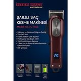 Inter Mac3 Şarjlı Saç Kesme Makinesi - Kırmızı