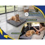 İnter Sunny Mikrofiber Köpek Araç Seyahat Paspası, Yıkanabilir Şönil Evcil Hayvan Halısı, Hızlı Kuruyan Giriş Paspası, Makinede Yıkanabilir, 60X40 cm