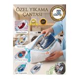 İnter Sunny Özel Tasarım Çok Amaçlı Çamaşır Makinesi Ayakkabı Yıkama Çantası Yıkama Torbası Yanları Fileli Çok Amaçlı Çamaşır Yıkama Torbası