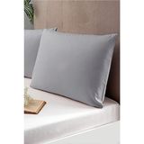 INTER Z 2 Adet Pamuklu Yastık Kılıfı 50 x 70 Cm Gri