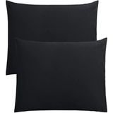 INTER Z 2 Adet Pamuklu Yastık Kılıfı 50 x 70 Cm Siyah