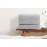 INTER Z 3'lü Set Gri %100 Pamuk El Havlusu 50X90 Cm, Gri Otel Havlusu - 50 x 90 cm
