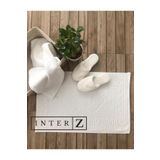 INTER Z Beyaz Ayak Havlusu Paspas%100 Pamuk 50x70 Cm, Yüksek Gramajlı