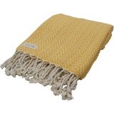 INTER Z Peştemal Banyo ve Plaj Havlusu , %100 Pamuk , Xxl 100X180CM - 100 x 180 cm - Sarı