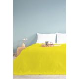 INTER Z Tek Kişilik Dama Desenli Pike. Damalı Otel Pikesi 160X230 - Sarı