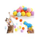 İnteraktif Kedi Oyun Tabancası - Peluş Toplarla