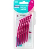 Interdental Brush Angle Size 0-0.4mm - Pembe Renk Açılı Arayüz Fırçası