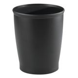 InterDesign 93437EU Kent çöp kutusu çöp kovası – Plastik 21,21 X 21,21 X 25,40 cm, siyah