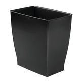 InterDesign Mono çöp kovası çöp kutusu – Dikdörtgen, plastik, plastik, Siyah, 28.4 x 18.9 x 30.3 cm