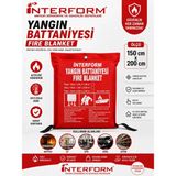 İnterform Interform 150X200 cm Yangın Battaniyesi - DUVARA MONTE EDİLEBİLİR