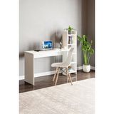 İntergo Kitaplıklı Fonksiyonel Çalışma Masası - Masa Genişlik: 120 cm – Derinlik: 45 cm Masa Yerden Yüksek: 73,8 cm Kitaplık Raf Ölçüleri: 30 cm x 22 cm Kitaplık Yerden Yükseklik: 120 cm - Beyaz