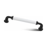 Interio Melis Beyaz Siyah Lüks Mobilya Dolap Çekmece Kulp 320mm