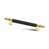 Interio Rustik Kulp Modelleri Lüks Modern Mutfak Dolap Çekmece Mobilya Kulbu 96MM Siyah Altın - Sarı - Siyah