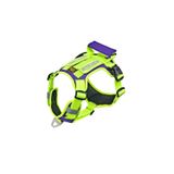 INTERLAKEN Köpek HARNESS Kosum Takimi Hafif Küçük ve Büyük Köpekler Uzanma Önleyici Gögüs Tasmasi NEON YESIL&MOR M BEDEN